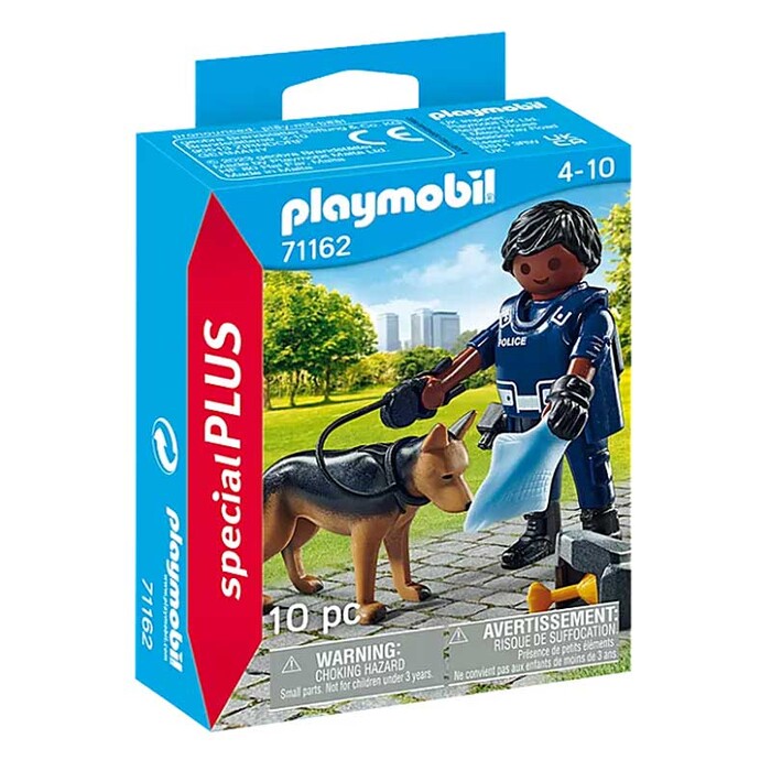 PLAYMOBIL® Polizist mit Spürhund 10 Teile 71162