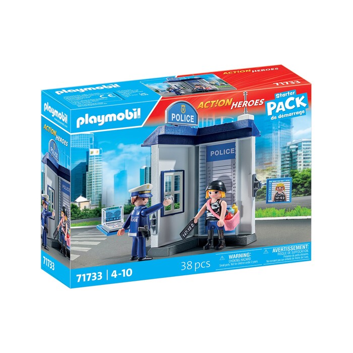 PLAYMOBIL® Act!on Heroes Starter Pack Polizei Ermittlungszimmer 38 Teile 71733