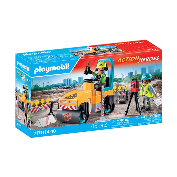 PLAYMOBIL® Act!on Heroes Straßenbaustelle 43 Teile 71751