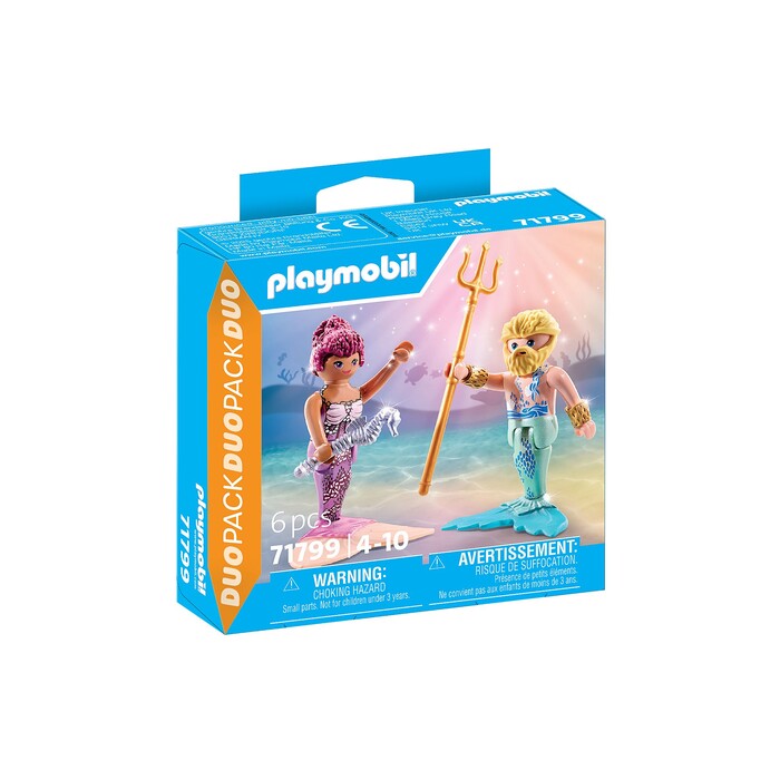 PLAYMOBIL® DuoPack Meerjungfrau und Meermann 6 Teile 71799