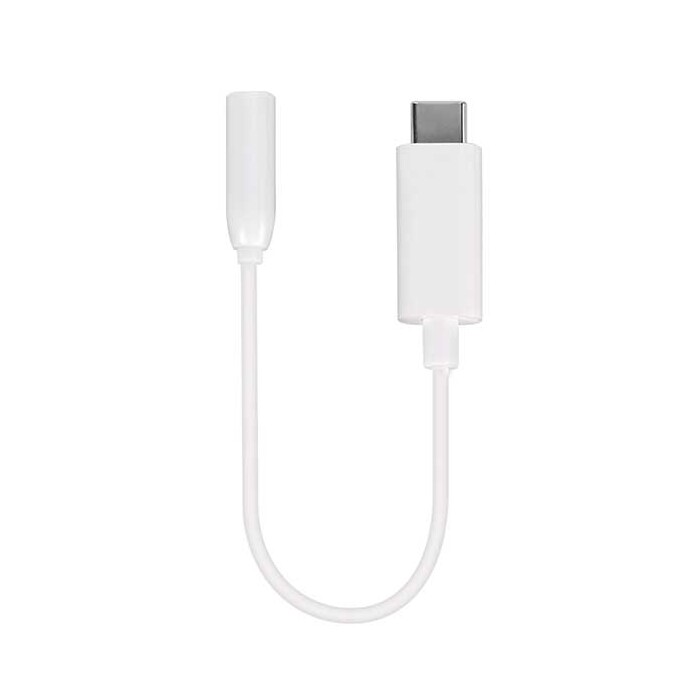 VIVANCO USB Type-C™ auf 3,5 mm Buchse Audio Adapter 0,1 m weiß