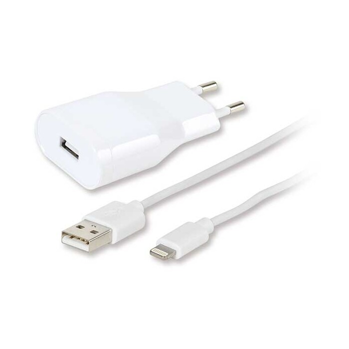VIVANCO USB Ladegerät für Apple-Geräte mit Lightning Anschluss weiß