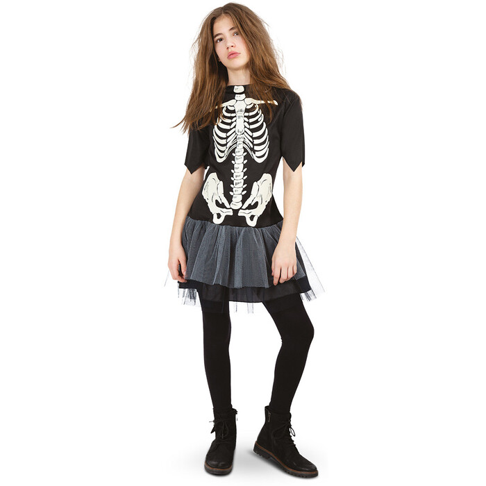 Kleid Bones Größe 140 schwarz