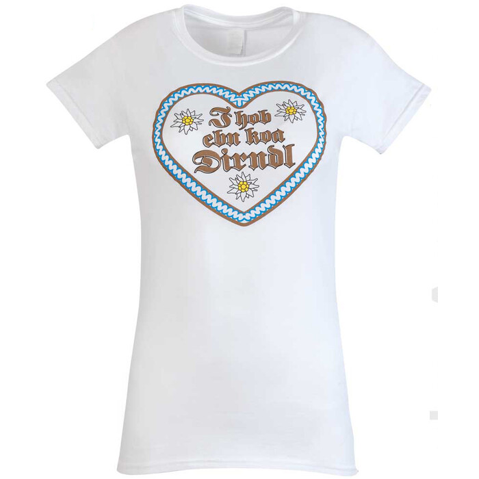 T-Shirt für Damen Dirndl Größe 36 weiß