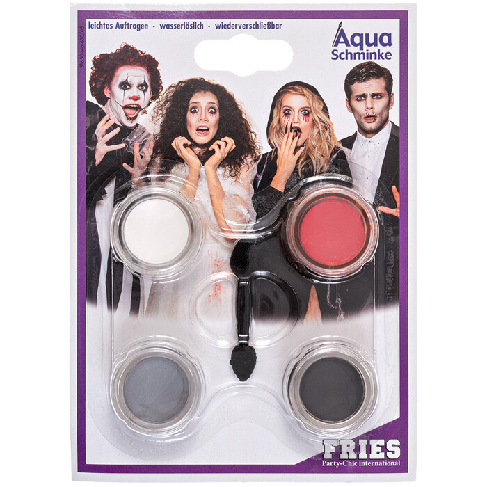FRIES Aqua Schminke 4 Farben inkl. Applikator