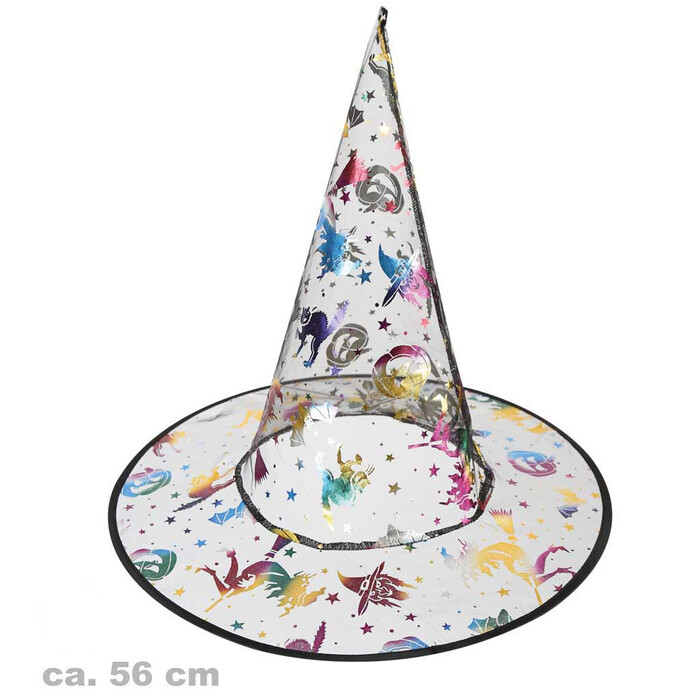 Accessoire Hexenhut 56 cm bunt