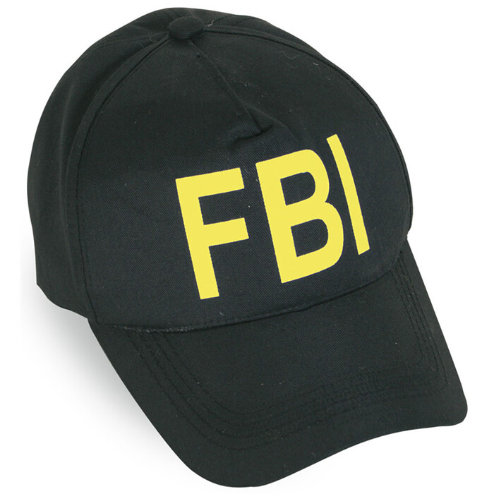 Kappe FBI 55 - 60 cm schwarz