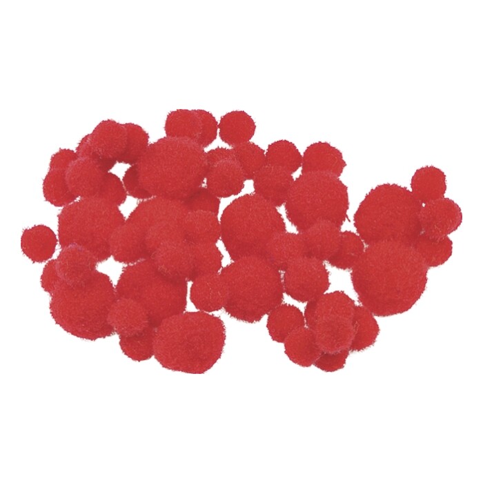 KNORR PRANDELL Pompons 100 Stück rot