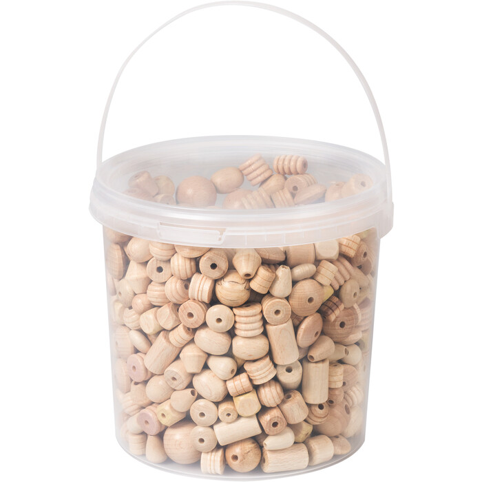 KNORR PRANDELL Holzperlen 2,5 Liter natur