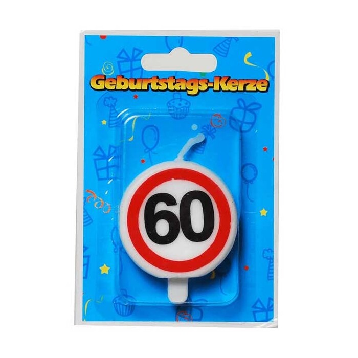 Kerze 60, für die Geburtstagstorte