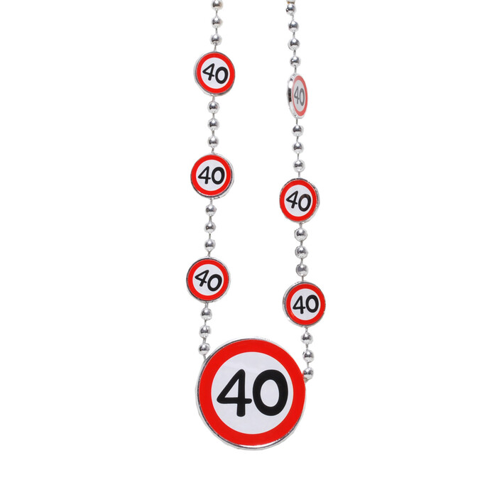 Kette 40 80 cm rot/weiß