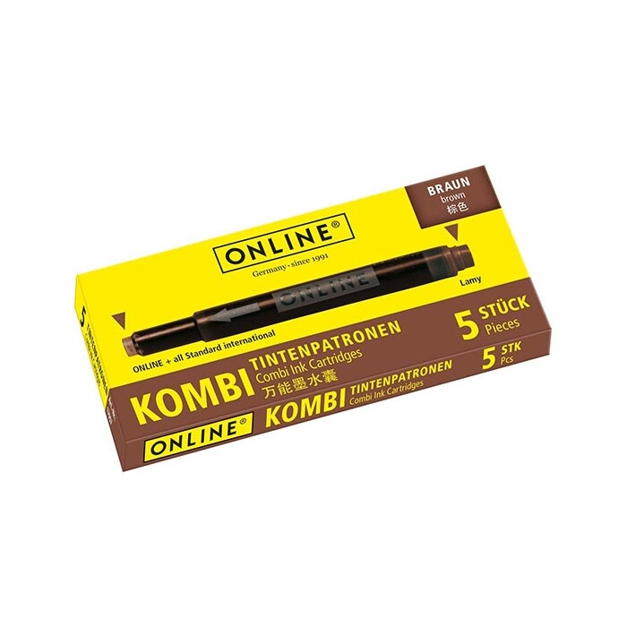 ONLINE Kombipatrone, 5 Stück, braun