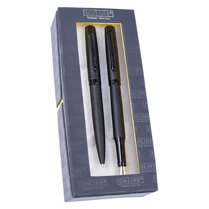 ONLINE Füllhalter/Kugelschreiber-Set Eleganza schwarz
