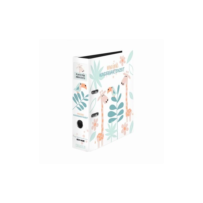 FALKEN Ordner Kindergarten Jungle A4 8 cm bunt