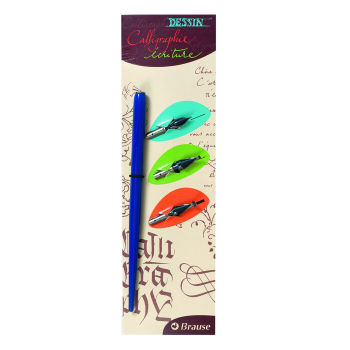 Redisfeder-Set für Calligraphie 4 Teile blau