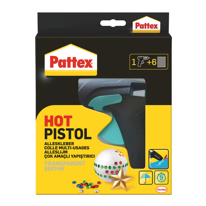 PATTEX Heißklebepistole Starter-Set inkl. 6 Patronen