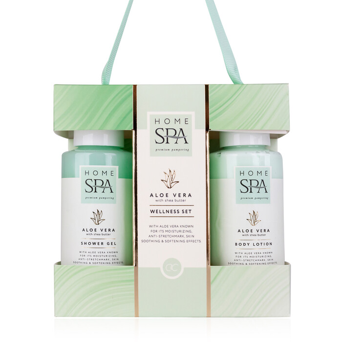 ACCENTRA Bade-Set Home Spa Duschgel und Bodylotion mit Aloe Vera/Sheabutter