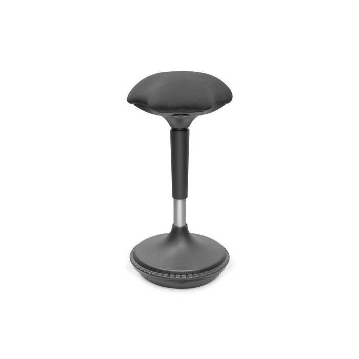 DIGITUS Ergonomischer Hocker / Stehhilfe, höhenverstellbar mit Gasdruckfeder schwarz