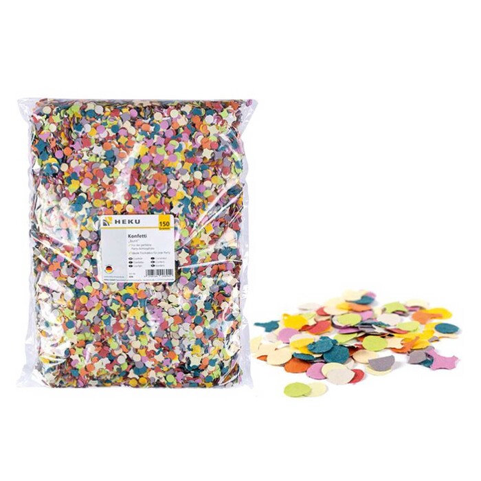 Konfetti im Beutel 150 g bunt