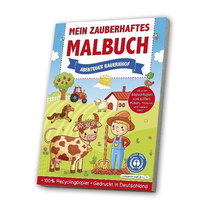 Mein zauberhaftes Malbuch - Abenteuer Bauernhof - Taschenbuch