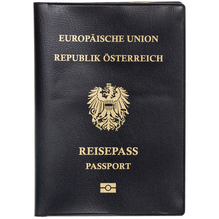 EU-Reisepass Schutzhülle schwarz