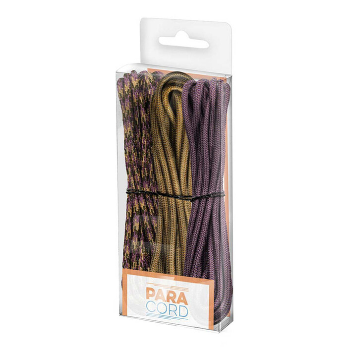 PARACORD Knüpf-Set 3 x 2,6 m beige/erika/beige-jägergrün-erika