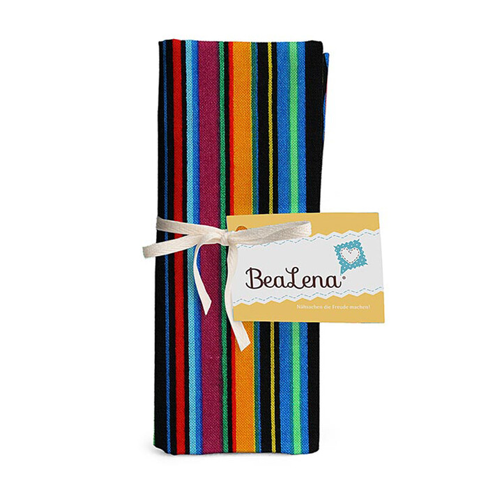 BEALENA Baumwollstoff Streifen 50 x 70 cm bunt