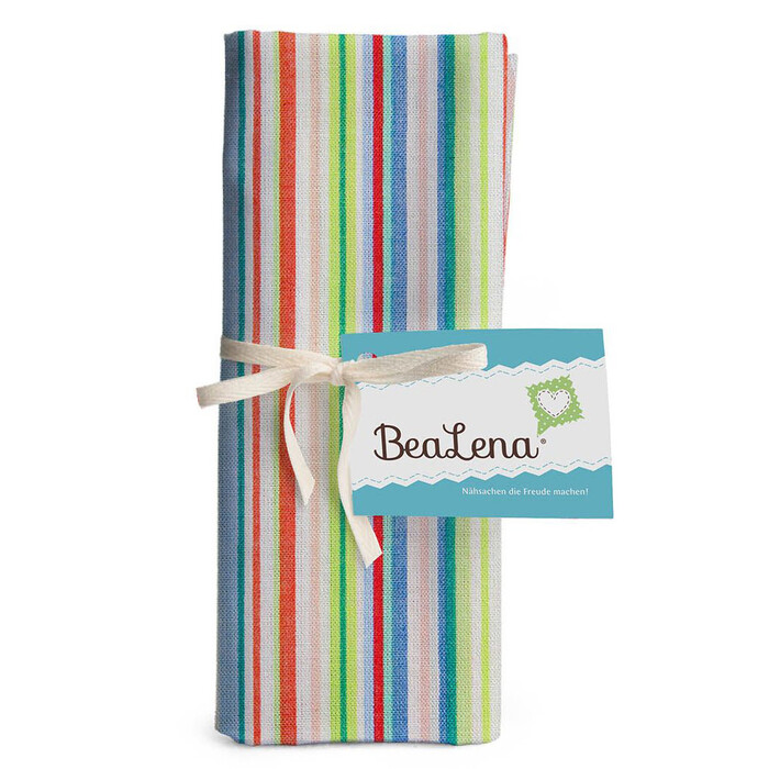 BEALENA Baumwollstoff Streifen 50 x 70 cm bunt