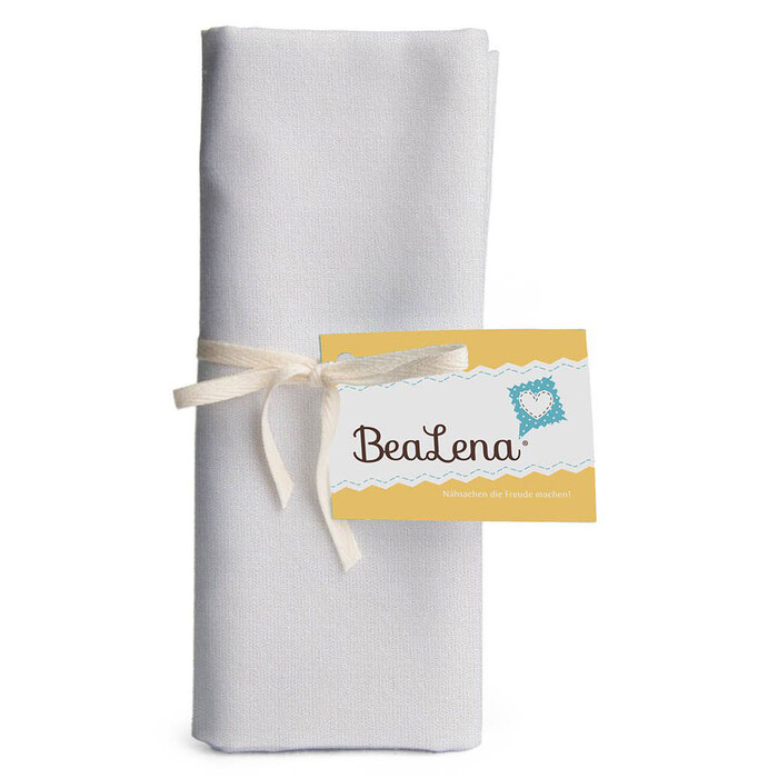 BEALENA Baumwollstoff Uni 50 x 70 cm weiß