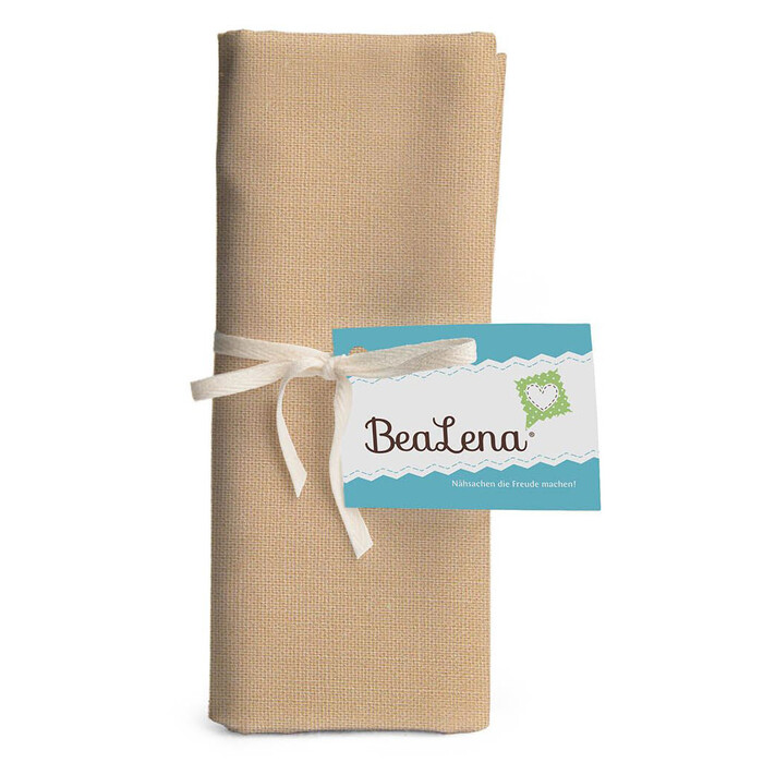 BEALENA Baumwollstoff Uni 50 x 70 cm beige