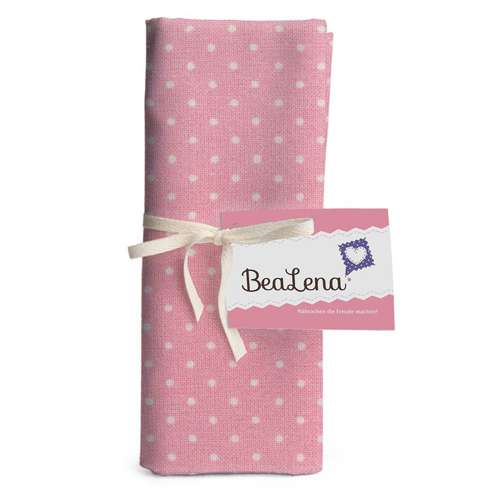 BEALENA Baumwollstoff Punkte 50 x 70 cm rosa
