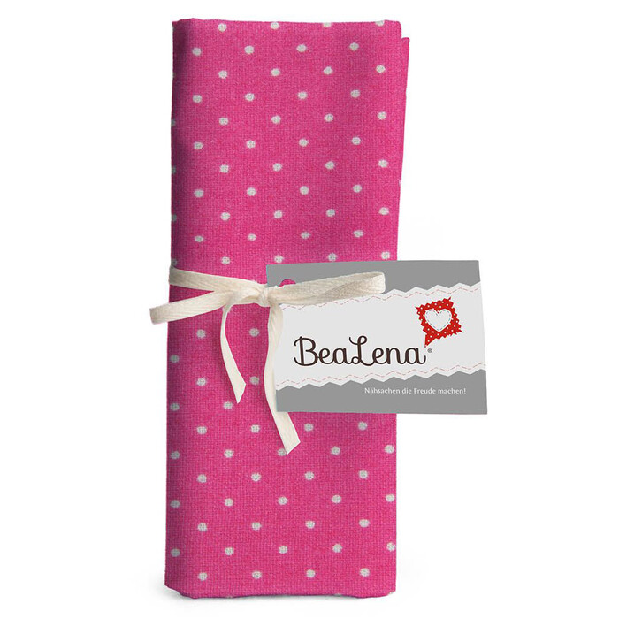 BEALENA Baumwollstoff Punkte 50 x 70 cm pink