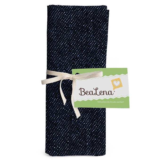 BEALENA Jeansstoff aus Baumwolle Uni 50 x 70 cm dunkelblau