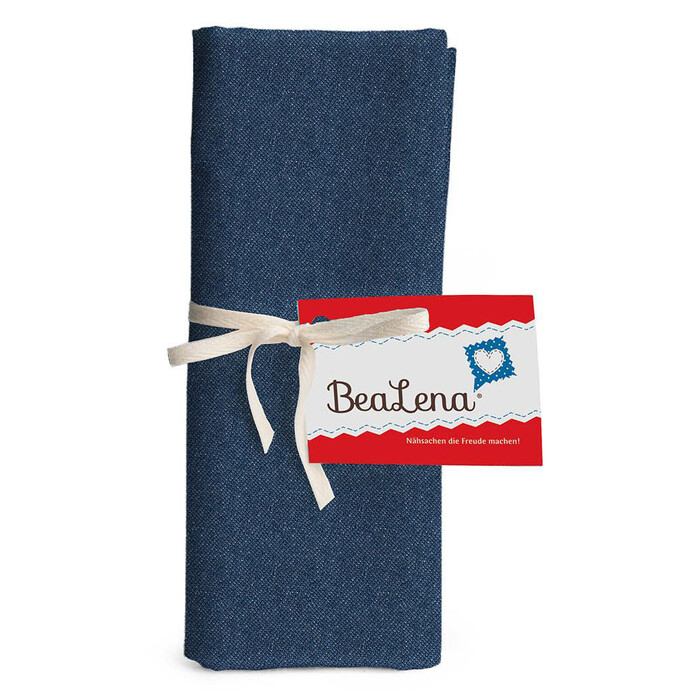 BEALENA Jeansstoff aus Baumwolle Uni 50 x 70 cm jeansblau