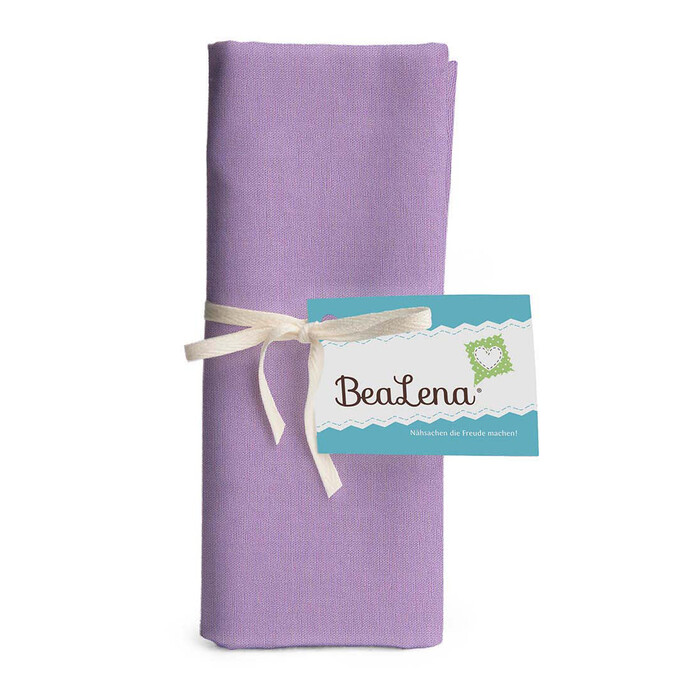 BEALENA Baumwollstoff Uni 50 x 70 cm flieder
