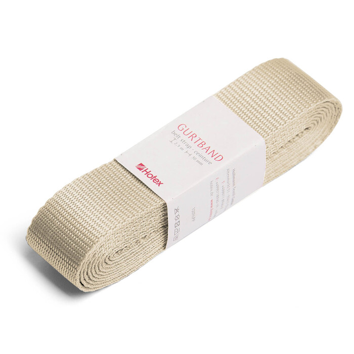 BEALENA Gurtband Uni 2,5 m x 30 mm creme