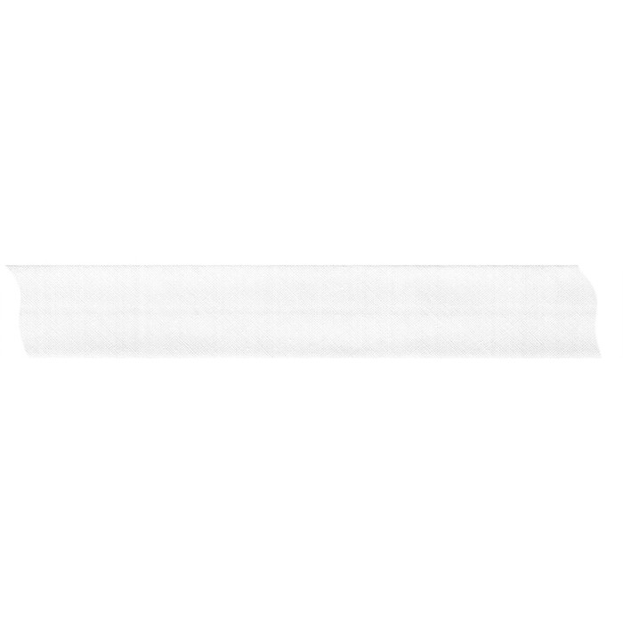 BEALENA Schrägband Uni 2,5 m x 19 mm weiss