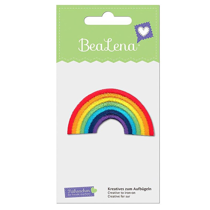 BEALENA Applikation Regenbogen 6 x 3 cm bunt