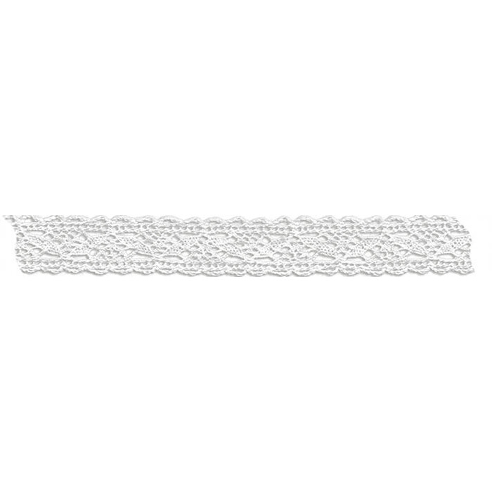 BEALENA Klöppelspitze 2 m x 15 mm weiss