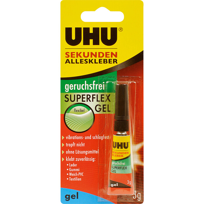 UHU Sekunden-Alleskleber Superflex Gel 3g