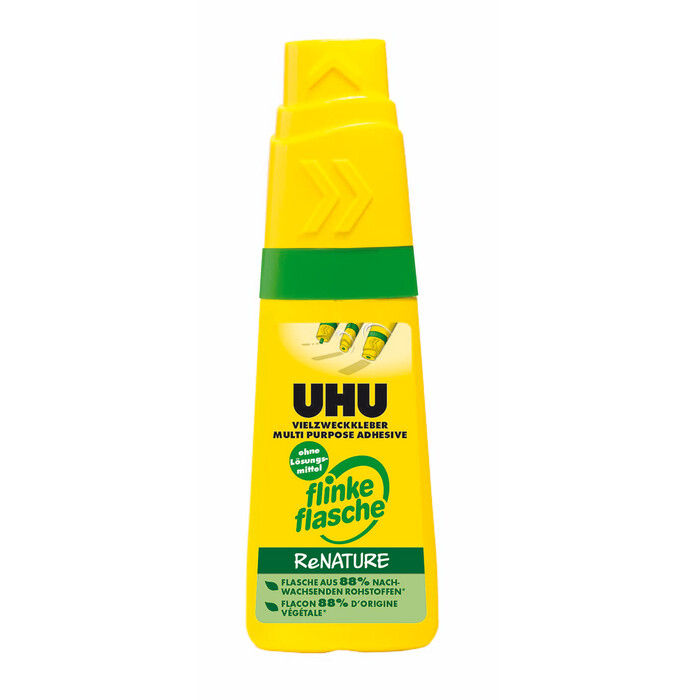 UHU Vielzweckkleber Flinke Flasche ReNATURE ohne Lösungsmittel 40 g