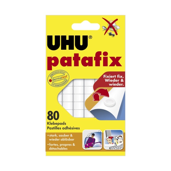 Uhu Patafix Weiß 80 Pads D/F - Image 11