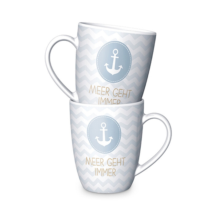 Becher Meer geht immer 250 ml hellblau
