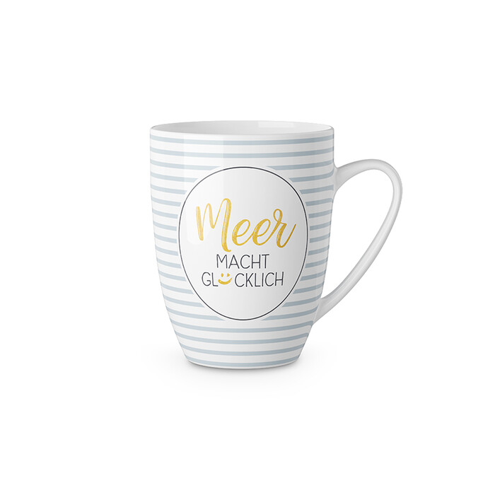 Becher Meer macht glücklich 250 ml weiß