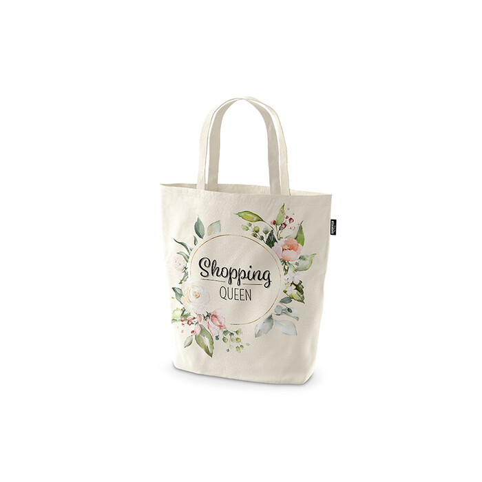 Shopper Shopping Queen 30 x 14 x 42 cm beige