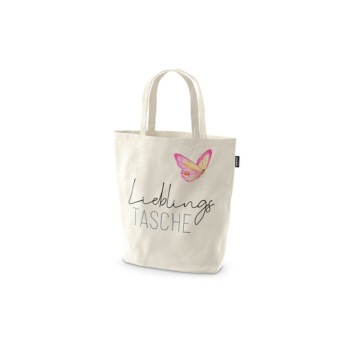 Shopper Glückstasche 30 x 14 x 42 cm beige