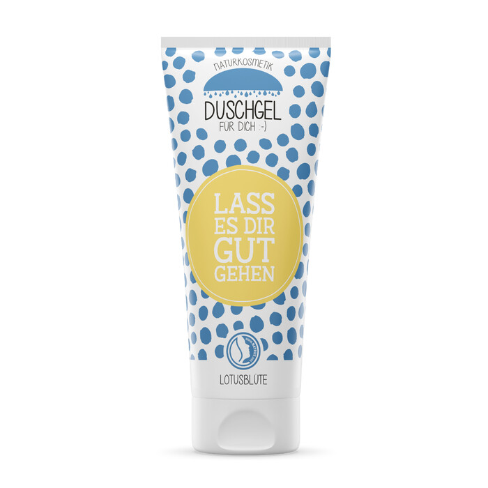 Duschgel Lass es Dir gut gehen 200 ml weiß/blau