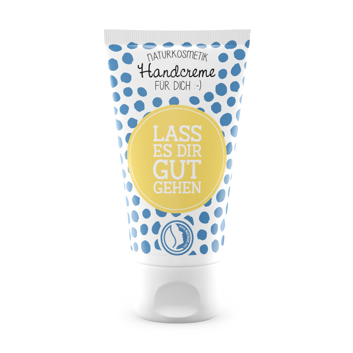 Handcreme Lass es Dir gut gehen 30 ml weiß/blau