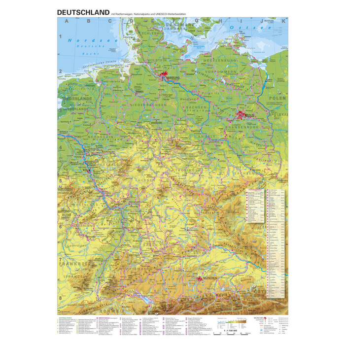 Heinrich Stiefel: Deutschland Radfernwege