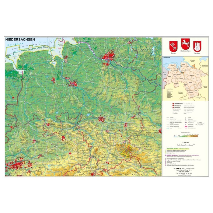 Heinrich Stiefel: Niedersachsen physisch